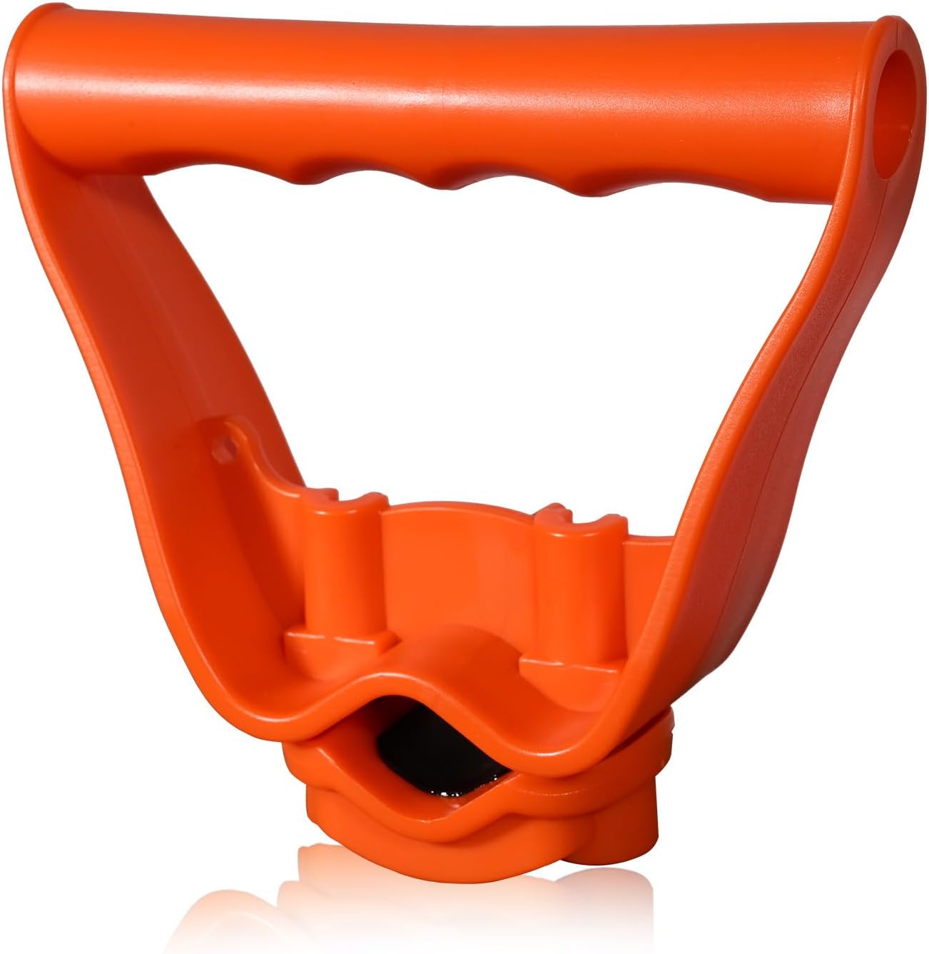 Back-Saving Handle Tool Ergonomic Attachment for Hula Garden Hoe Universal Back Saver Tool Handle for Shovels Rakes Lawn Trimmers, Orange