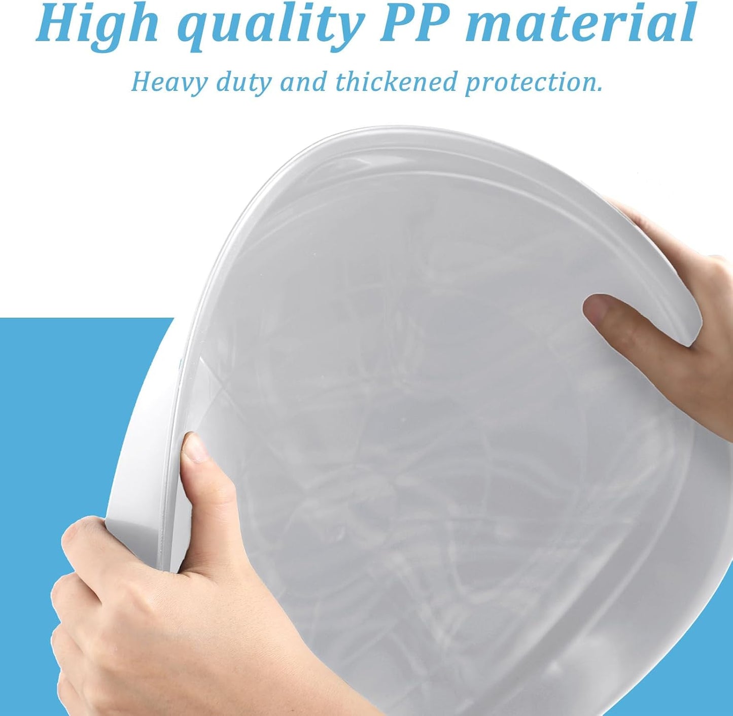 Eccliy 12 Pcs Plastic Plant Saucers Round Plant Tray Large Flower Pot Heavy Duty Planter Water Trays Thick Planter Drip Saucers for Indoors and Outdoors(16 Inch,White)