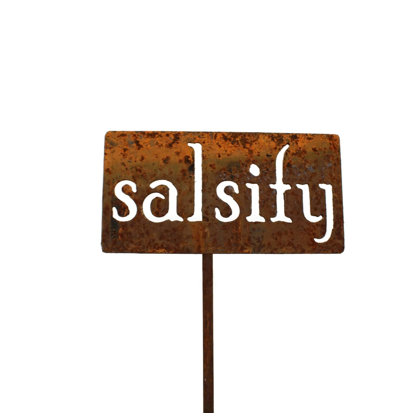 Classic Metal Garden Markers 19 Inches Tall (salsify, Naturally Rusted)