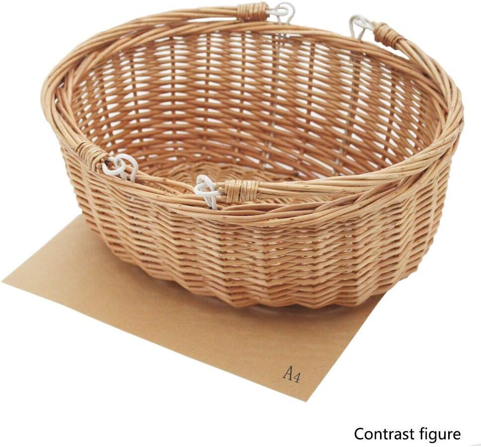 Wicker Picnic Baskets with Handles.Kingwillow. (Natural)