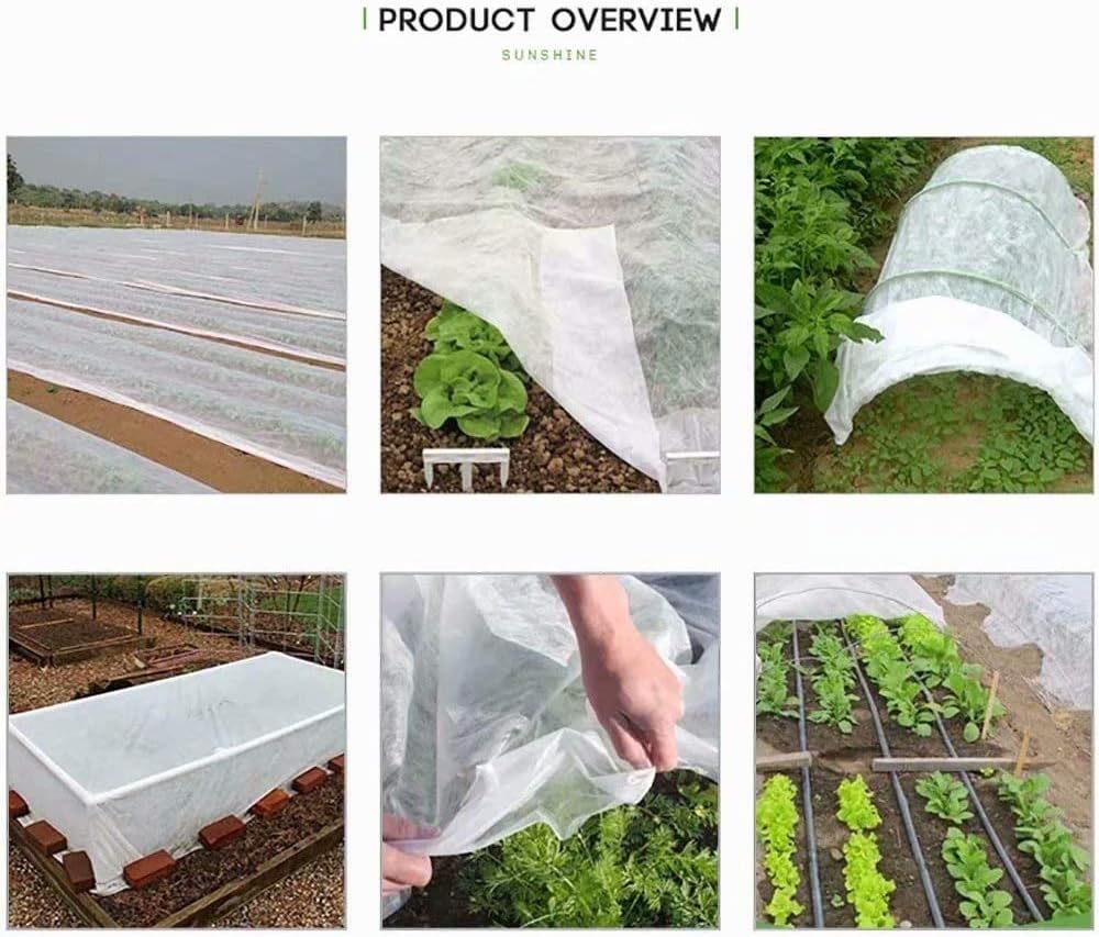 Agfabric Plant Covers Freeze Protection 10'x12' 0.55oz Frost Blankets for Plants Plant Frost Protection Covers Garden Winter Frost Pests Protection,White