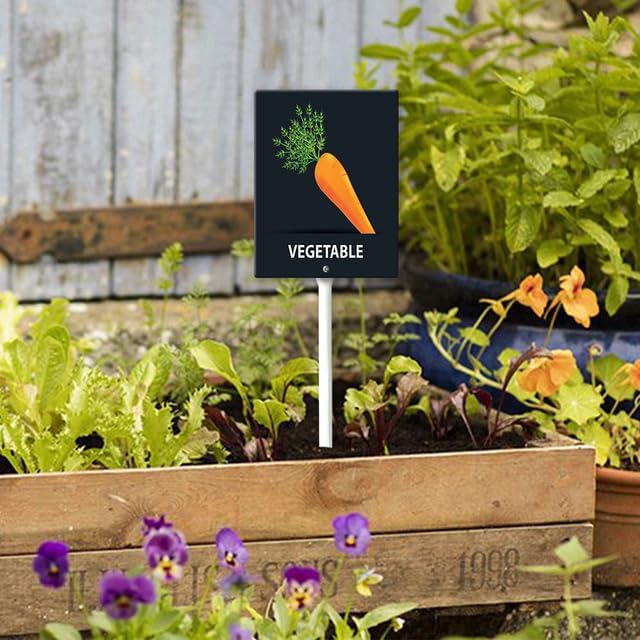 Eveokoki Aluminum Seed & Plant Labels - Plant Markes for Seedlings-Plant Tags for Pots - Garden Signs for Vegetable - Durable Markers for Plants Outdoor Waterproof - Garden Decor for Farmhouse