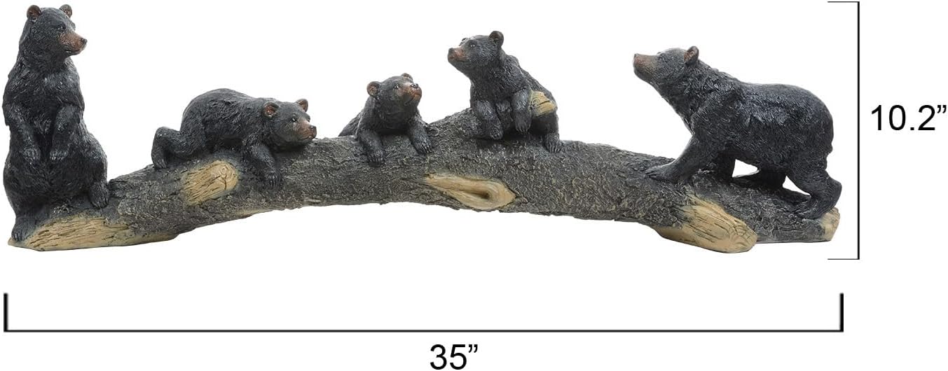 Black Forest Décor Bear Crossing Sculpture