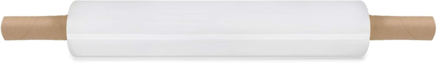 20 inch x 1000 Feet Stretch Wrap Extended Core Handle, Clear Stretch Film, 192 Rolls