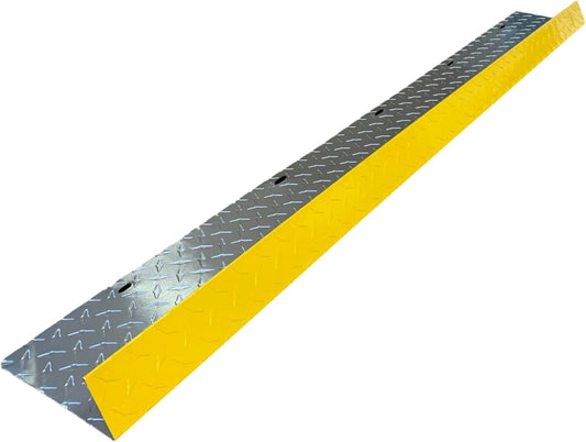 Eagle 1-26 Gauge 5 Foot Rain Diverter - Nails and Instructions Included (Mill Finish Aluminum, Copper, Galvanized, Stainless Steel & More) (1, Aluminum Diamond Plate - Yellow)