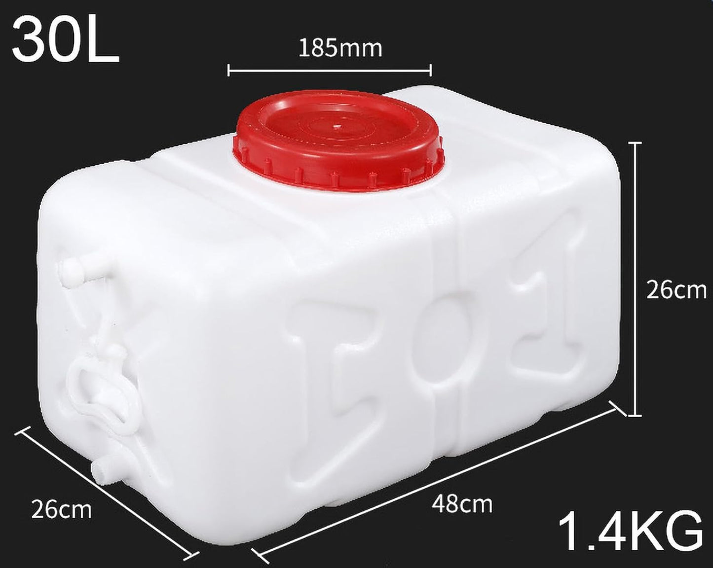 Water Tank Water Container Water Carrier 25L/30L/50L/75L/110L/200L for Water Storage Hiking Hurricane Emergency Car Water Tank Outdoor Camping Hunting Self-Driving(Size:30L)