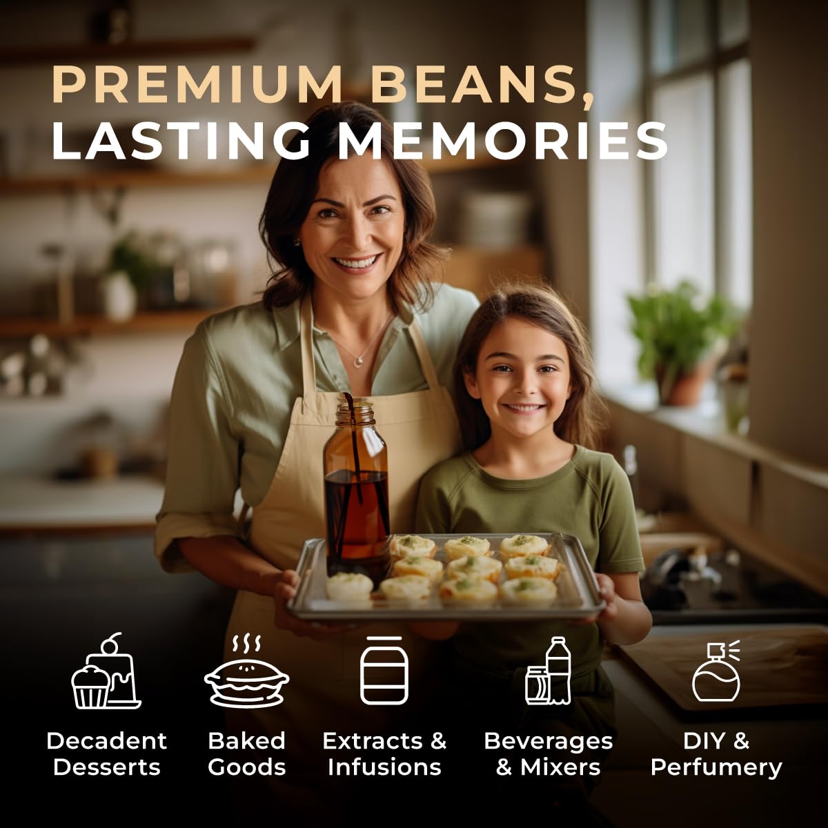 Gya Labs 30 Madagascar Vanilla Beans for Making Vanilla Extract, Baking - Grade A - 5-7 Inches (12 to 15 CM) long, Caviar Rich, Flavorful Fresh Pods