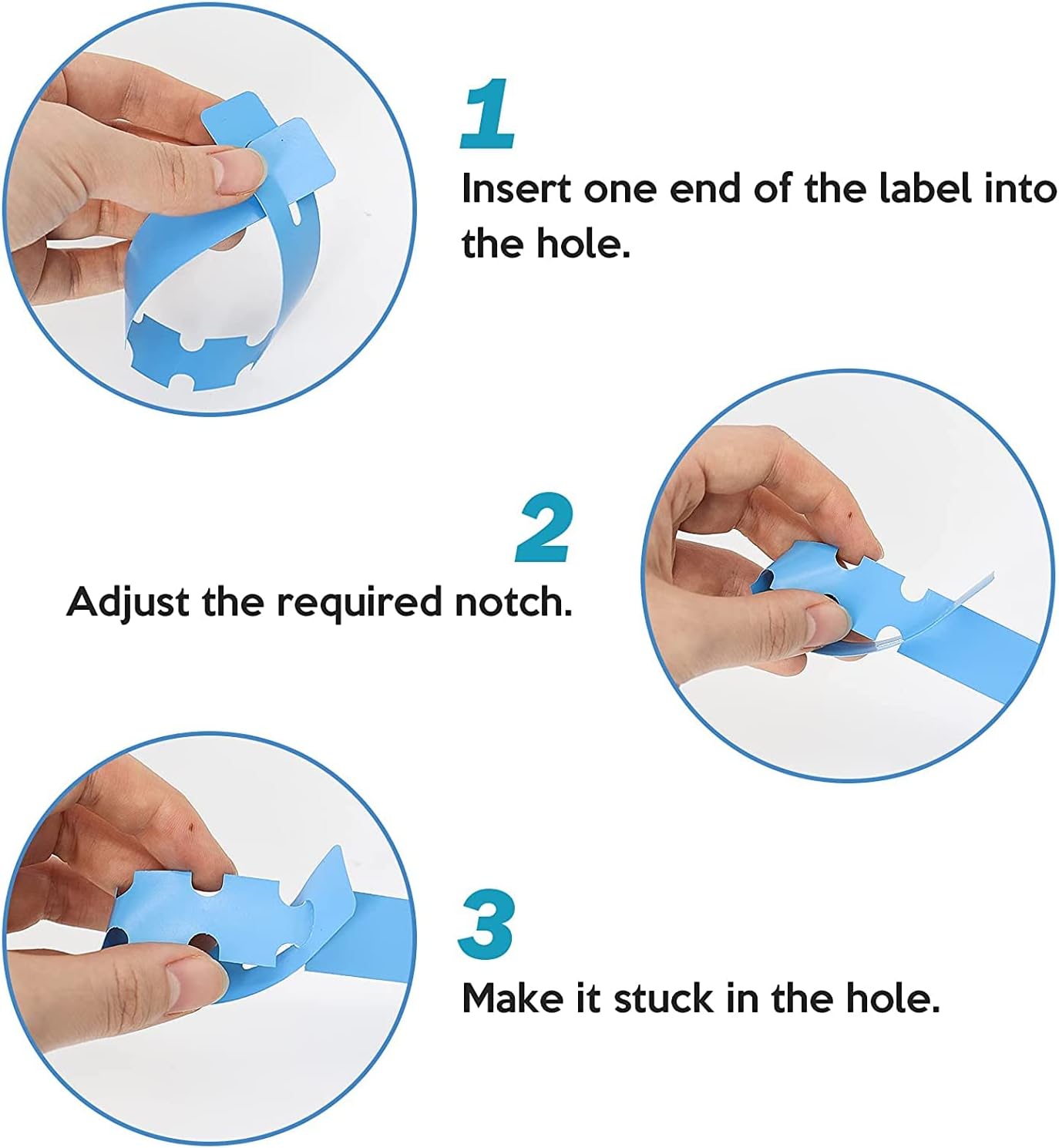 100Pcs White Plant Tags Wrap Around Tree Tags Markers, Removable,Adjustable Garden Labels 8.27"x0.8"