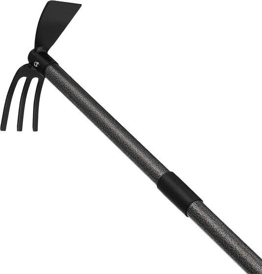 Multi-Purpose Garden Hoe Tool – Heavy Duty Adjustable (16"-30") with Ergonomic Handle, Anti-Rust Coated Steel, for Weeding, Digging, Cultivating – Lawn, Farm, Outdoor Use