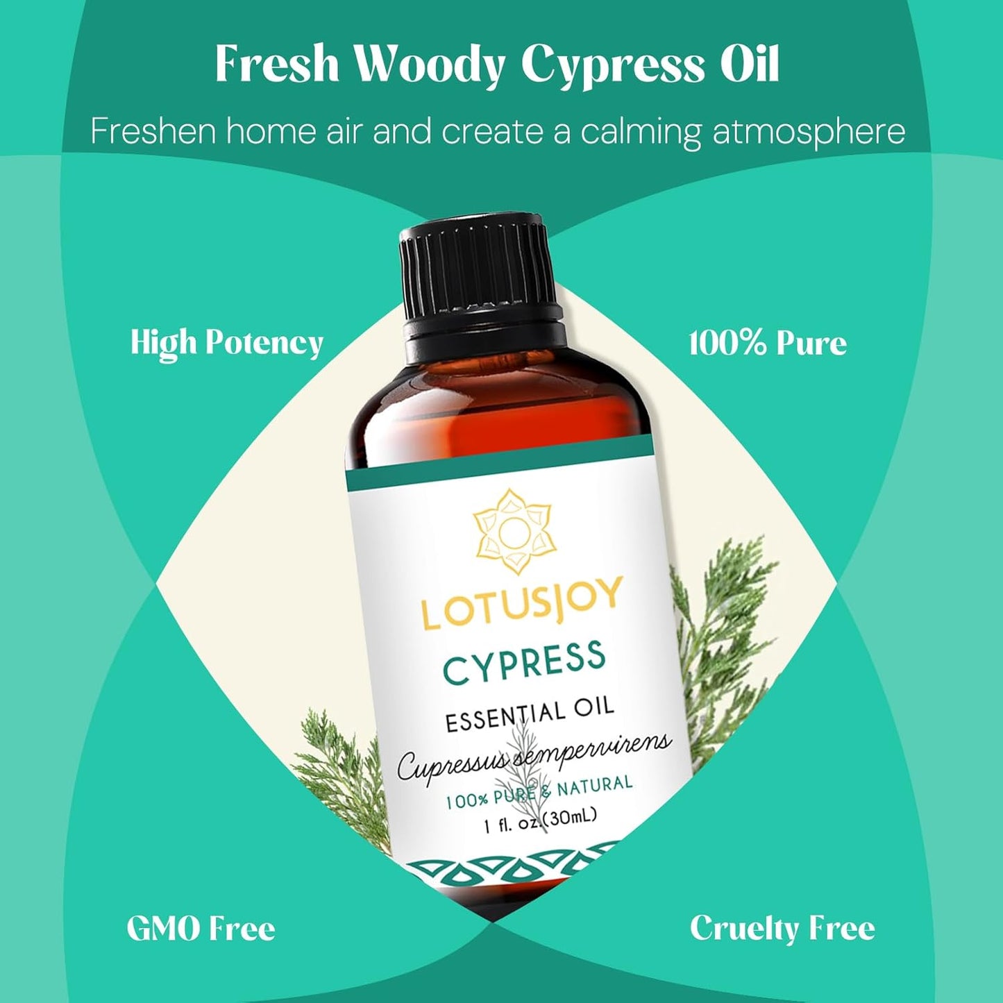 Cypress Essential Oil for Diffuser Skin Soap Making, 100% Pure Natural Cypress Oil- 1 Oz
