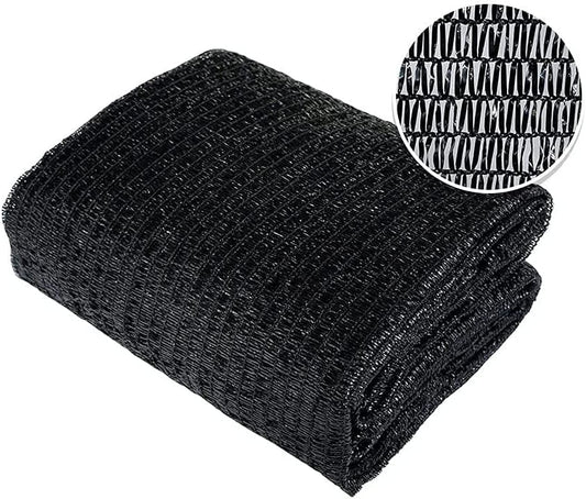 Agfabric 30% Shade Cloth Sunblock Shade Cloth Cover with Clips for Plants, 10’ X 30’, Black