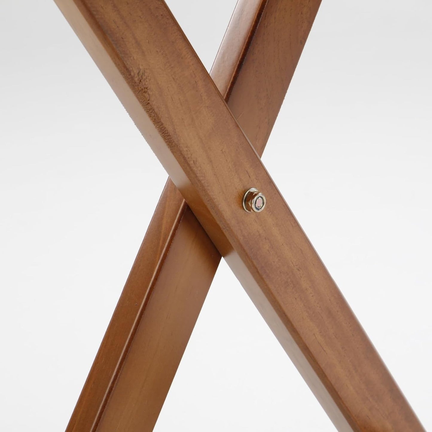 Outdoor Small Table Round Folding Side Table, Foldable Wooden End Table for Indoor, Porch, Patio, Camping as Coffee Table or Plant Stand, Brown ﻿