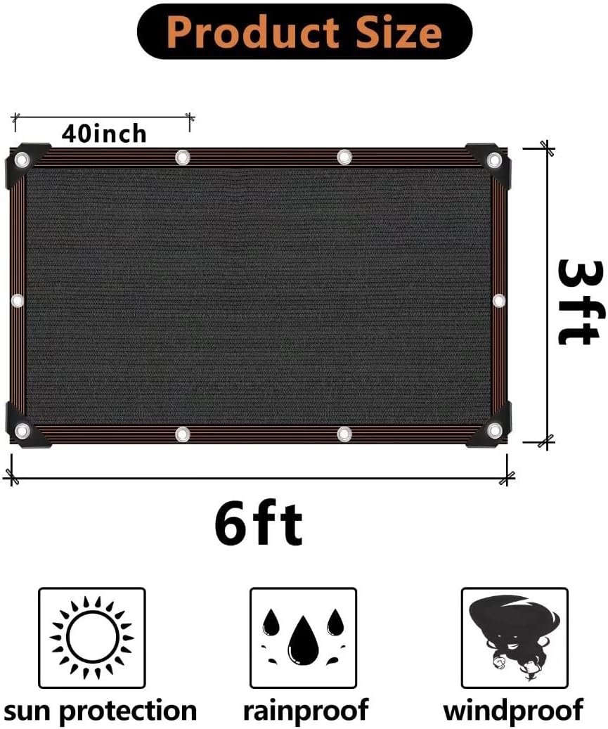 Shade Cloth - 70-90% Sunblock Net for Garden Patio,Shade Sails for Plants Greenhouse Outdoor Pergola Lawn Swimming Pool Sun Shade Cloths for Kennel Chicken Coop Easier to Hang Shade Net Cover
