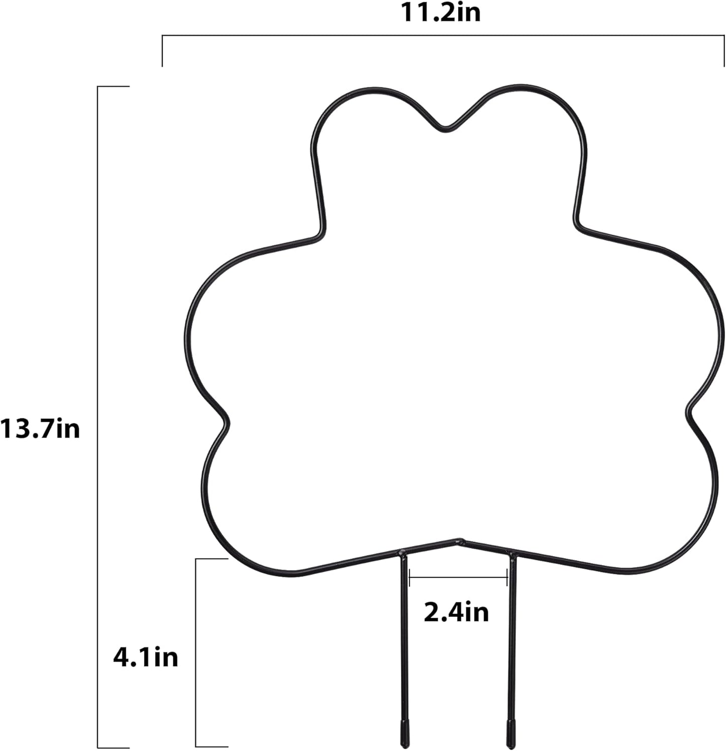 2 Pack Plant Trellis Indoor, 11.2" W x 13.7" H Small Trellis for Potted Plants, Decorative Trellis for Climbing Plants Indoor, Ideal for Vines on Tabletops, Balconies, Gardens and Lawns, Flower-Shaped