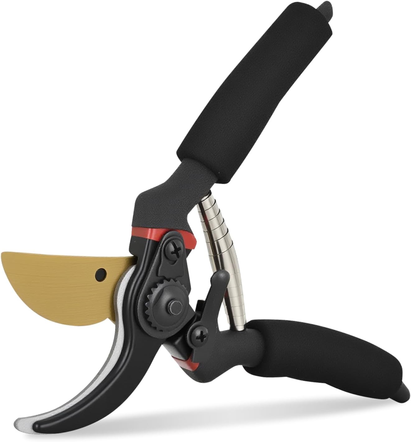 Yesker Pruning Shears for Gardening 8" Professional Bypass Garden Scissors Yard Clippers with Sharp Carbon Steel Blade Heavy Duty Hand Pruners for Branch Flower Plant Trimming Cutting Gardening Tools