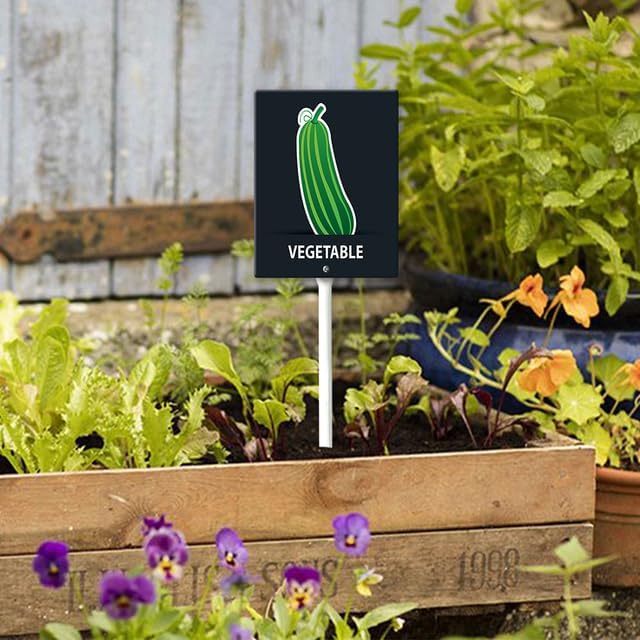 Eveokoki Aluminum Seed & Plant Labels - Plant Markes for Seedlings-Plant Tags for Pots - Garden Signs for Vegetable - Durable Markers for Plants Outdoor Waterproof - Garden Decor for Farmhouse