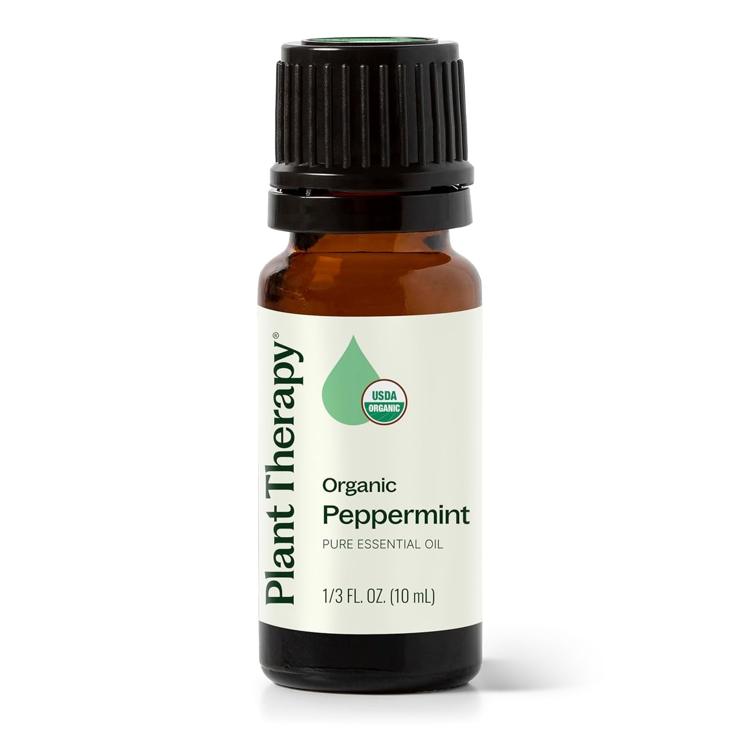 Plant Therapy Organic Peppermint Essential Oil 100% Pure, USDA Certified Organic, Undiluted, Natural Aromatherapy, for Diffuser, Skin, Hair, Therapeutic Grade 10 mL (1/3 oz)