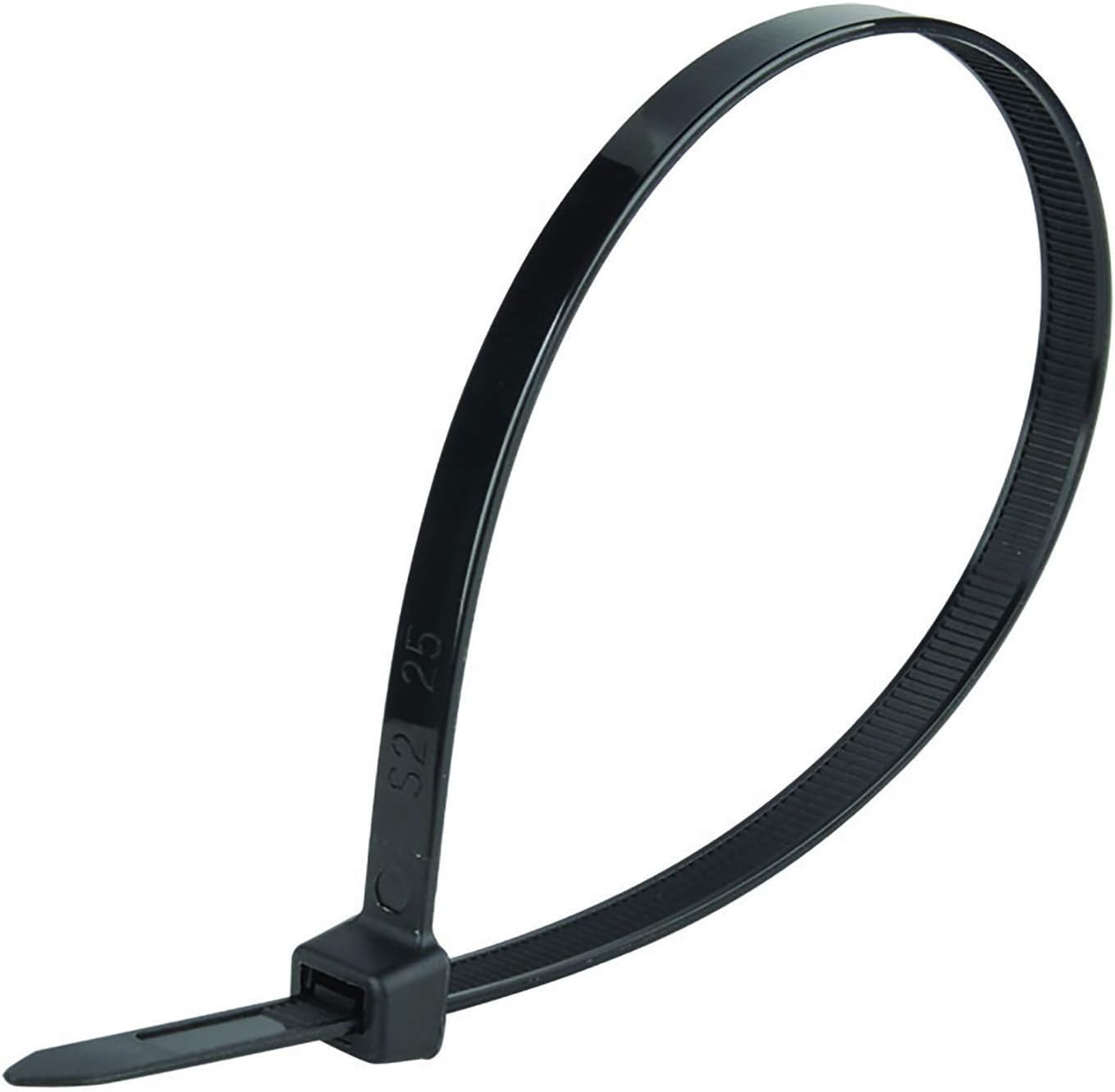 Superun Heavy Duty Zip Ties 8 Inch, 50 Lbs Tensile Strength Selflocking Wire Ties (Industrial Grade Cable Ties) Pack of 100 Black