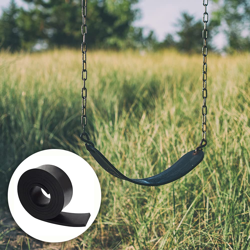 DOBTIM Neoprene Rubber Strips 1/4 (.250)" Thick X 2" Wide X 30" Long, Solid Rubber Rolls Use for Gaskets DIY Material, Supports, Leveling, Sealing, Bumpers, Protection, Abrasion, Flooring, Black