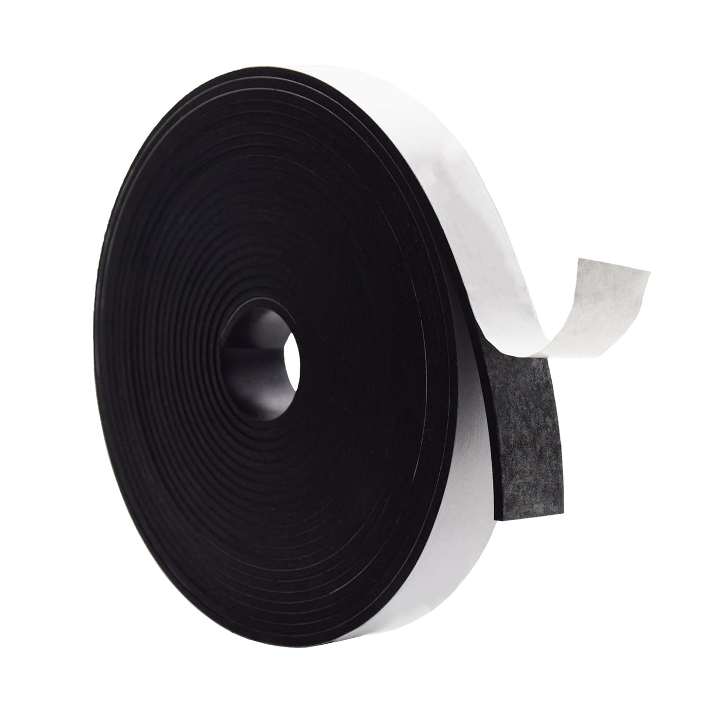 DOBTIM Neoprene Rubber Strips Self Adhesive 1/8 (.125)" Thick X 1" Wide X 25'Long, Solid Rubber Sheets, Rolls & Strips for Gaskets DIY,Sealing, Bumpers, Abrasion
