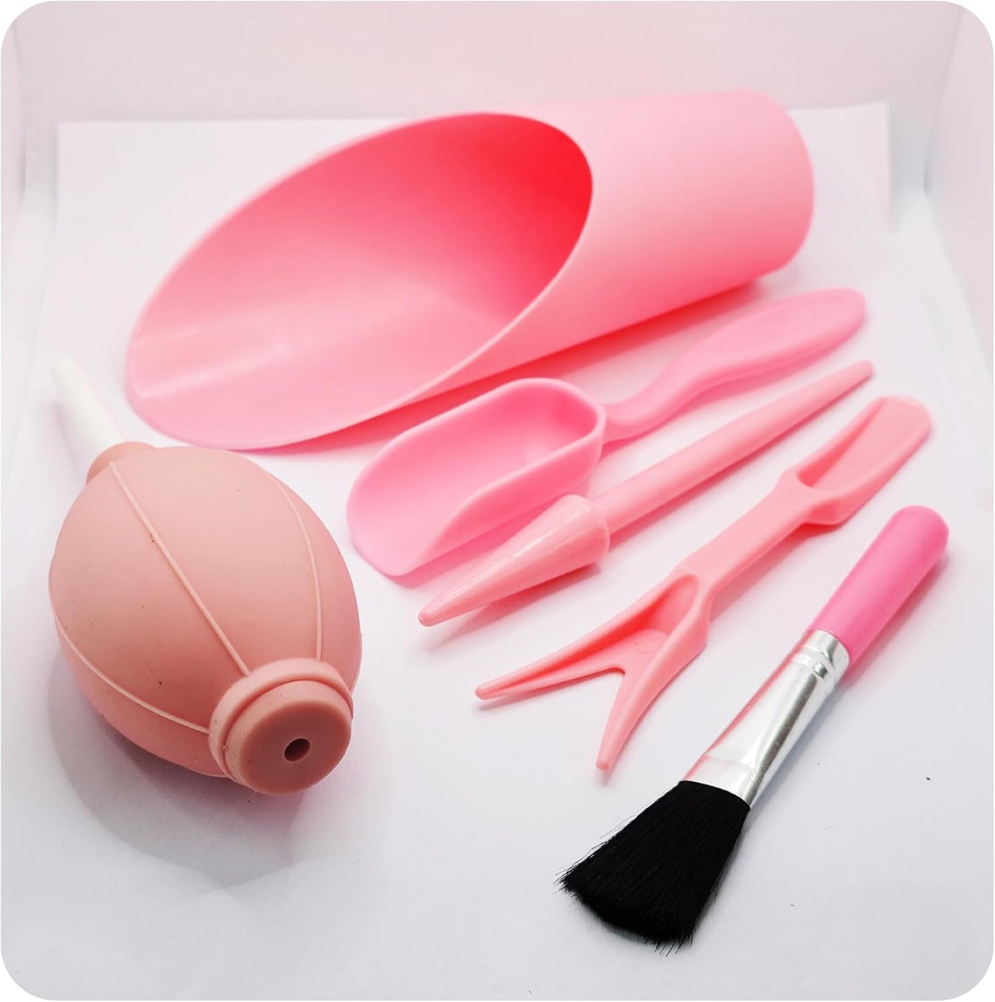 6Pcs Mini Succulent Tools Set, Garden Hand Tools Kit for Indoor Plant Care, Succulent Bonsai Miniature Garden Tool Set, Small Gardening Tools for Transplanting Digging Planting, Pink