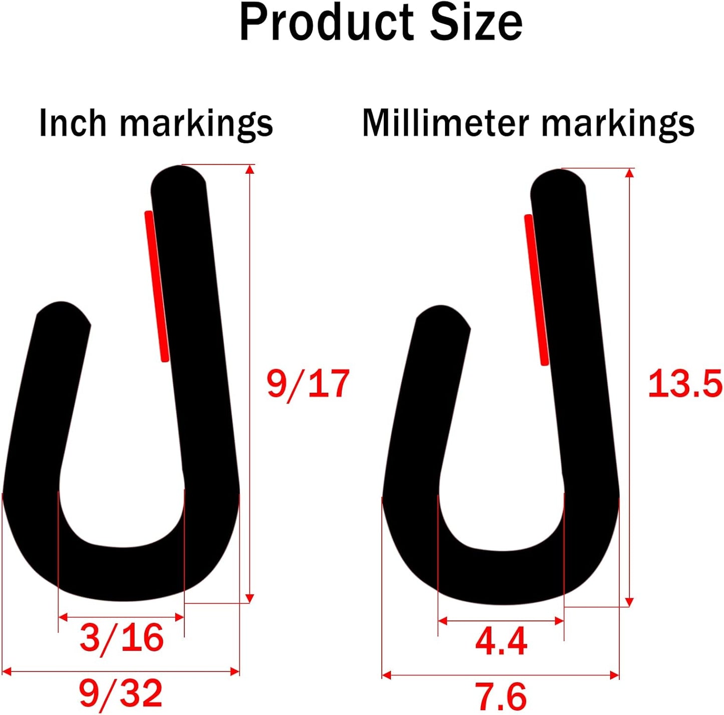 Edge Trim Self Adhesive Rubber U Channel Edge Trim Metal Edge Protection Guard for Most Car Doors, Hatches, Lockers, Panels (20Ft, White)