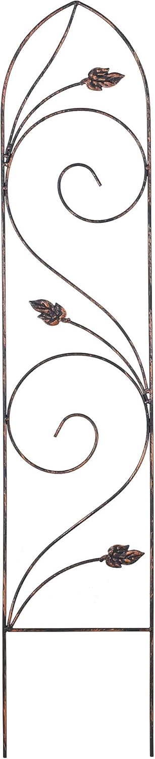 TR04 Autumn Leaf Trellis, 4' x 10", Bronze