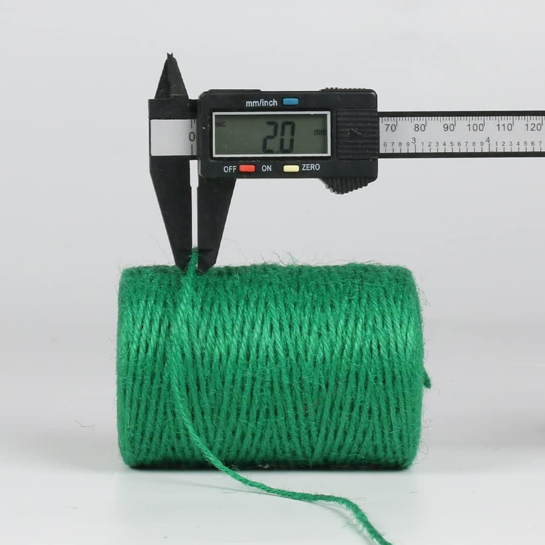 PerkHomy Natural Jute Twine 600 Feet Long Colored Twine Rope for Crafts Gift Wrapping Packing Gardening and Wedding Decor (Green)