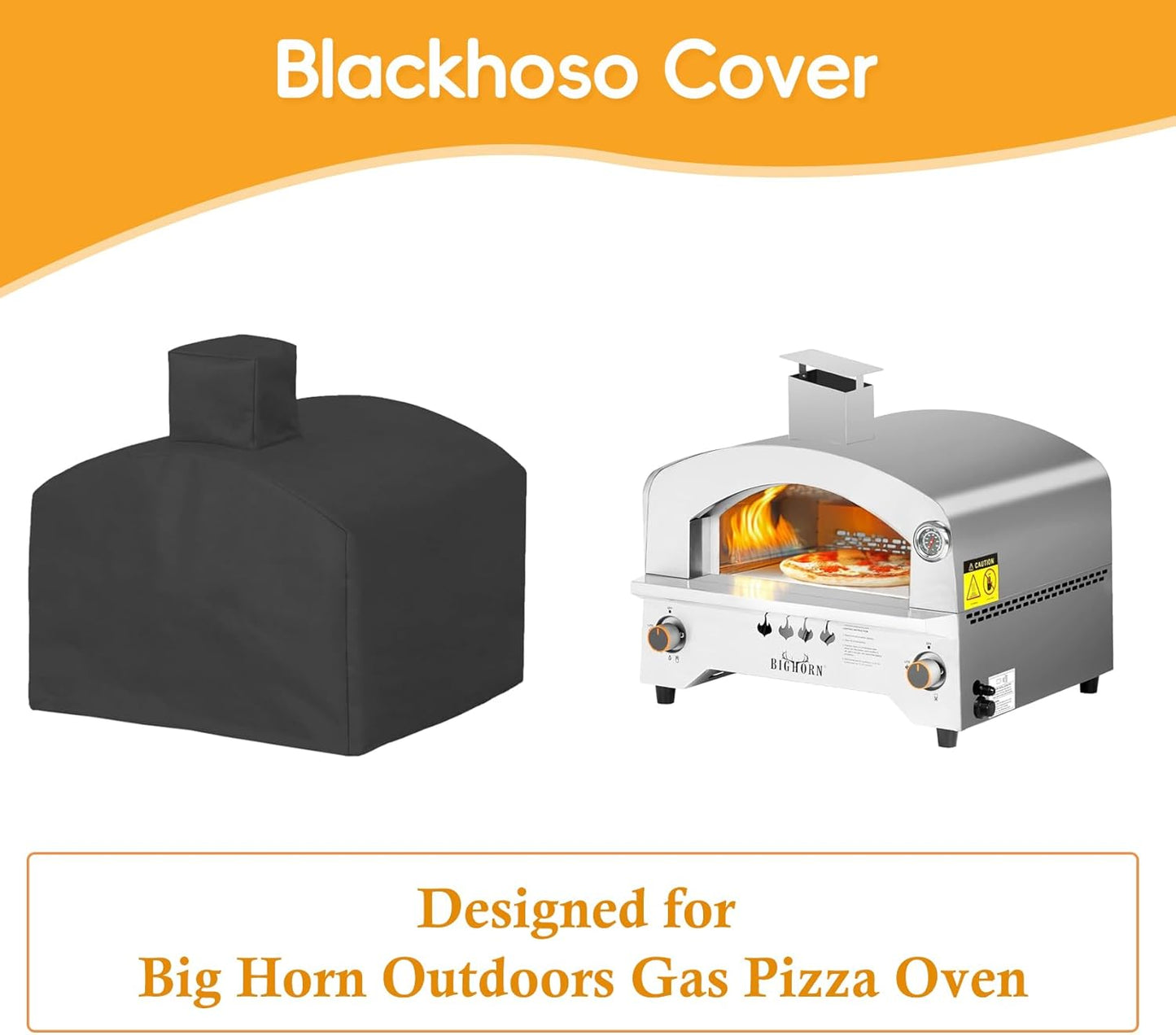 Pizza Oven Cover for Big Horn Outdoors Gas Pizza Oven, Waterproof Dustproof Pizza Oven Cover, Outdoor Oven Accessory, Heavy Duty Cover for Big Horn Outdoors Oven