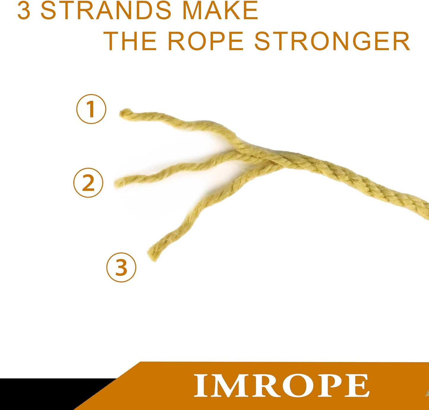 3mm x 1000 Feet Yellow Jute Rope, Twine for Gardening Tomato Climbing Plant Tie Floristry Crafts Gift Wrapping Packing Decor