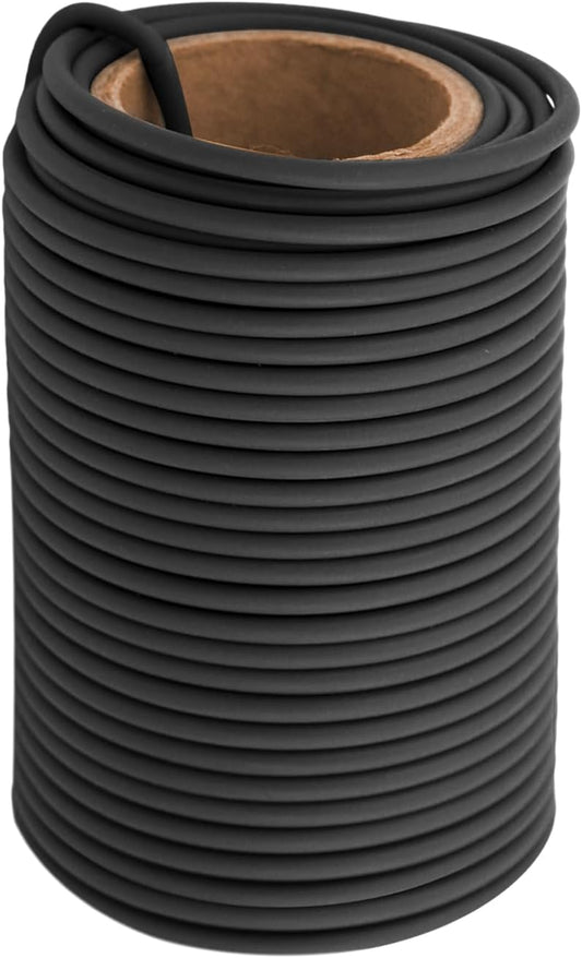 Garden Flexible Wire Tie, Soft Twist Plant Ties Support Plant Vines for Supporting and Fixing Garden Planting Branches Vines & Stems ，Organize Data Wire and Office Organization 65.6’ ( 3.5MM) (black)