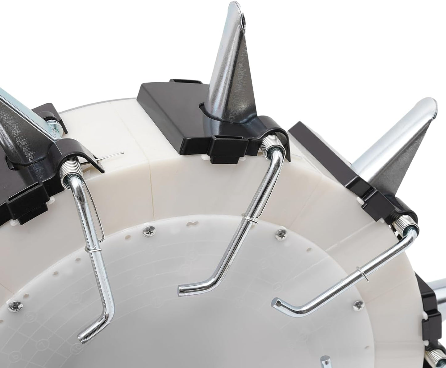 Garden Seeder, Manual Seeder Hand Seed Spreader Handheld Seeding Machine with 10 Seeding Nozzles, Hand-Push Roller Seed and Fertilizer Applicator for Planting Corn Soybean Peanut