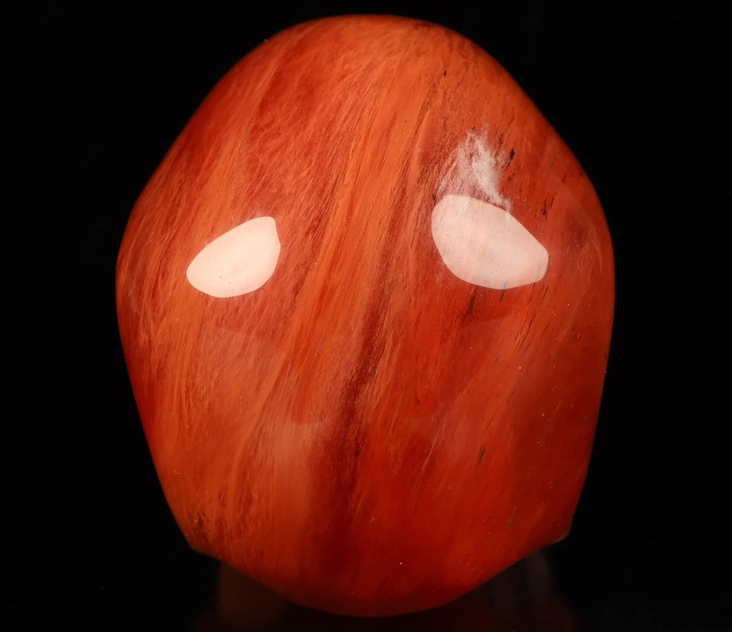 Skullis 5.0" Smelted Quartz Super Realistic Crystal Skull, Hand Carved Gemstone Fine Art Sculpture, Reiki Healing Stone Statue.2026 Z8