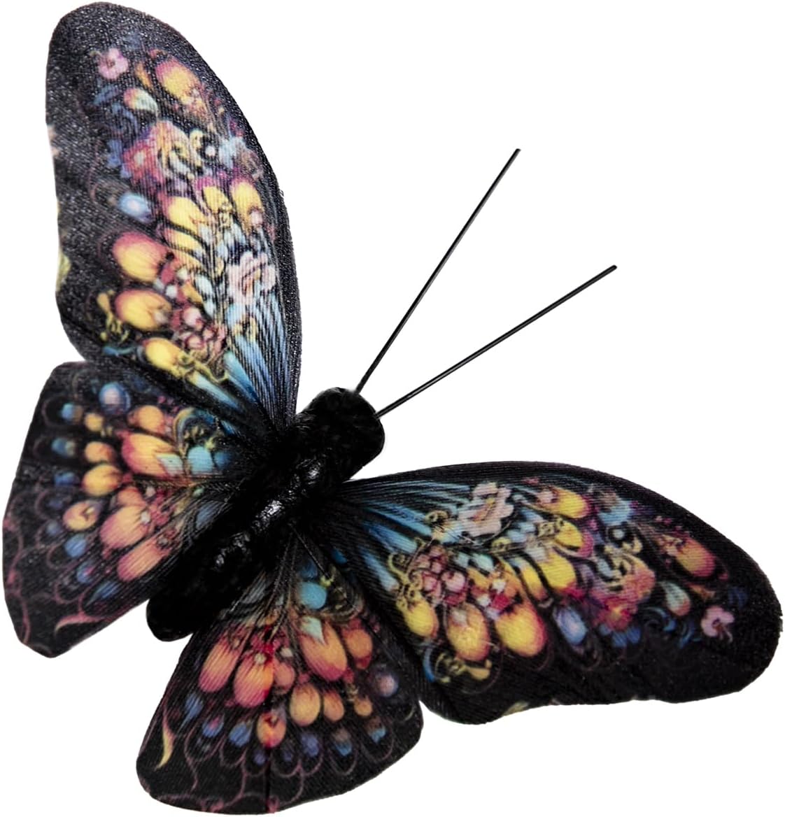 Cartanfill-Artificial Butterfly Decorations Set, 12 Pieces, 6 Colors, Clip for Home, Wedding, Party Decor