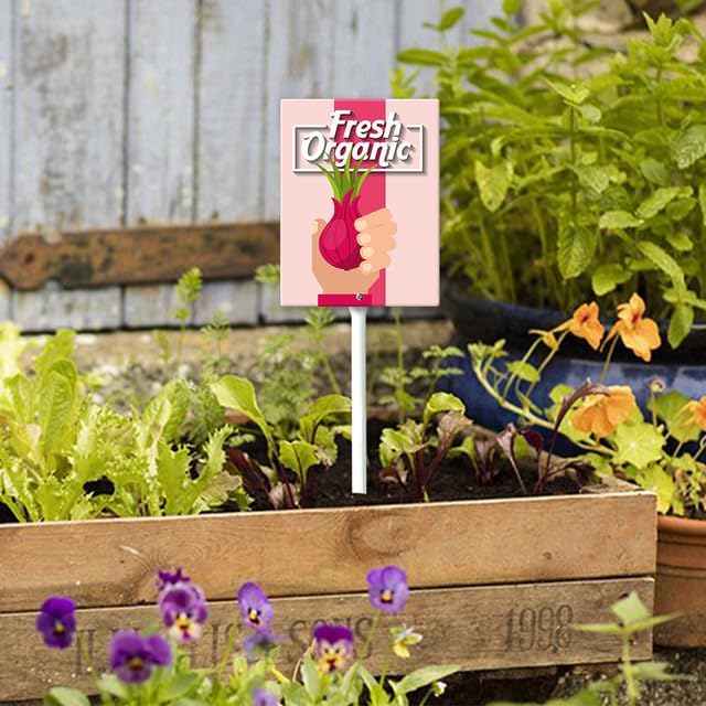 Eveokoki Aluminum Seed & Plant Labels - Plant Markes for Seedlings-Plant Tags for Pots - Garden Signs for Vegetable - Durable Markers for Plants Outdoor Waterproof - Garden Decor for Farmhouse