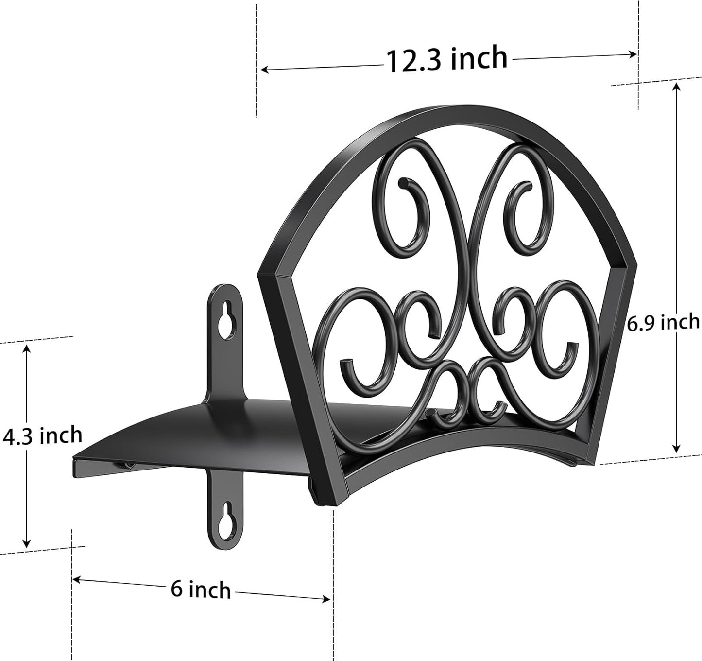 GOFORWILD Garden Hose Holder, Decorative Star Hose Butler Sturdy Water Hose Rack, Durable Wall Hose Hanger, Holds 125-Feet of 5/8-Inch Hose, Hose Reel, Made of Gauge Steel, 7019