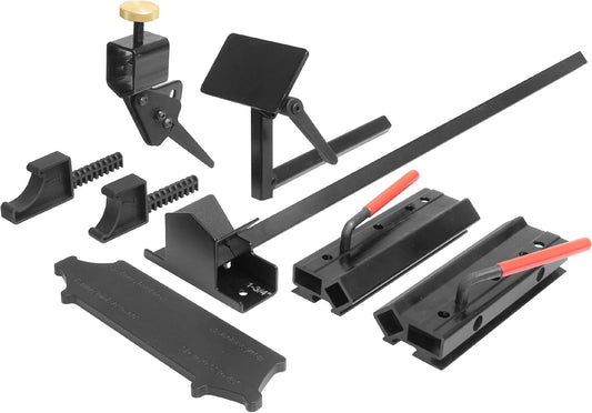 GrindMaster Lathe Tool Sharpening Jig with Quad Setup, Multi-Grind Jig and Two Setup Blocks (for 6" Grinders)
