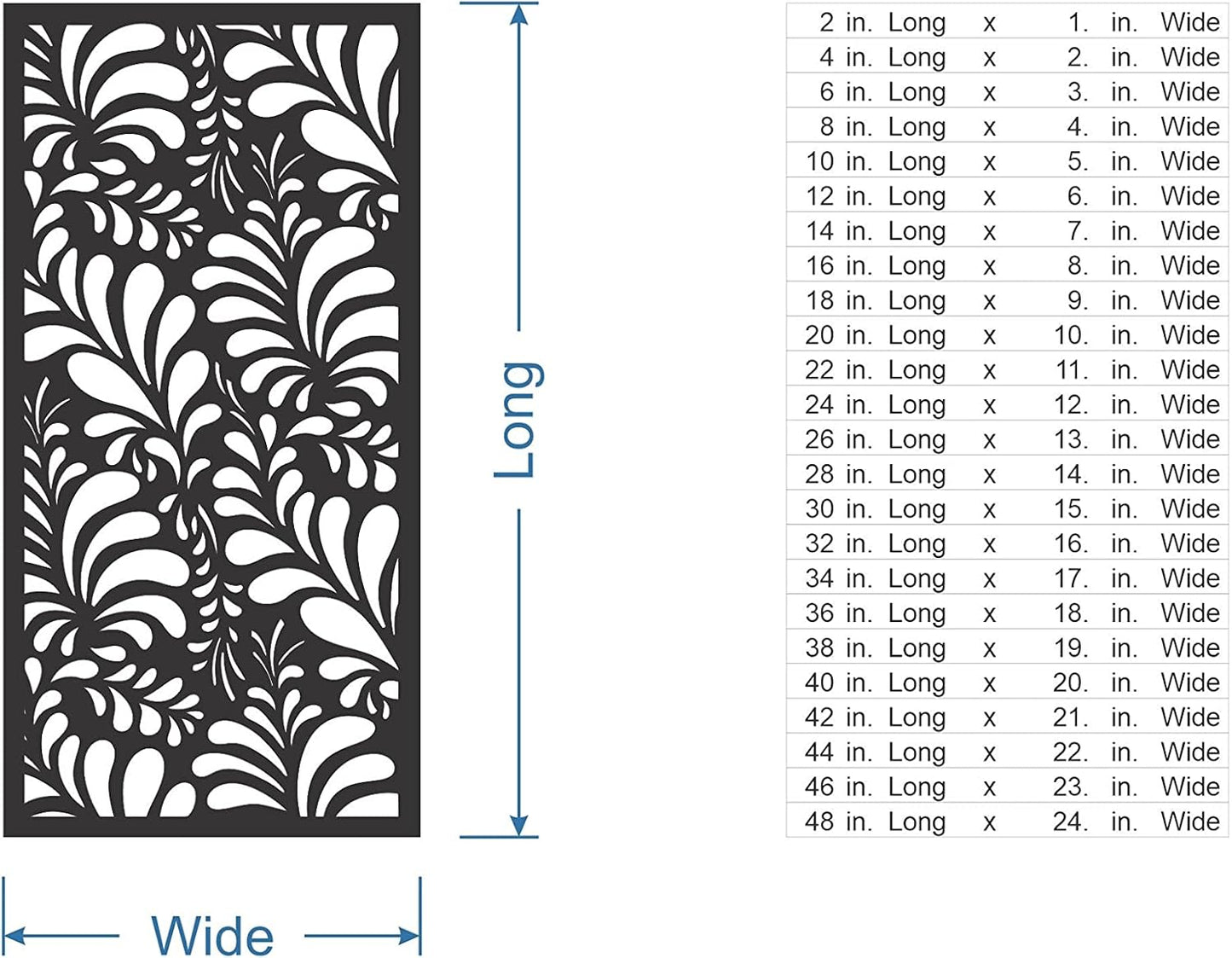Jess and Jessica Wooden Flower Pattern Lattice - Home Decor Mandala Wall Art, Wall Panels, Overlays, Trellis, Privacy Screens & Yard Decor