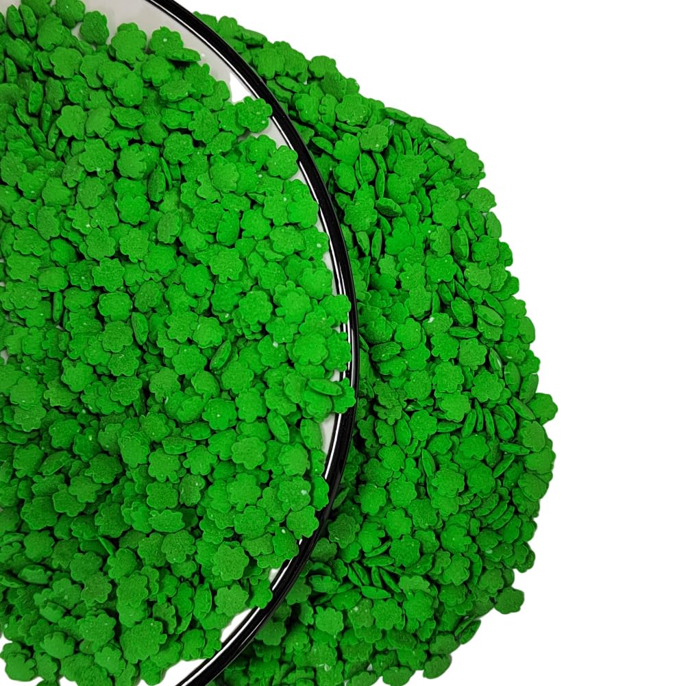 Homankit Edible Green Sprinkles St. Patrick's Day Themed Sprinkle for Cake Decorating Baking Cupcake Toppers Cookie Decorating Ice Cream Celebration 3 Ounces