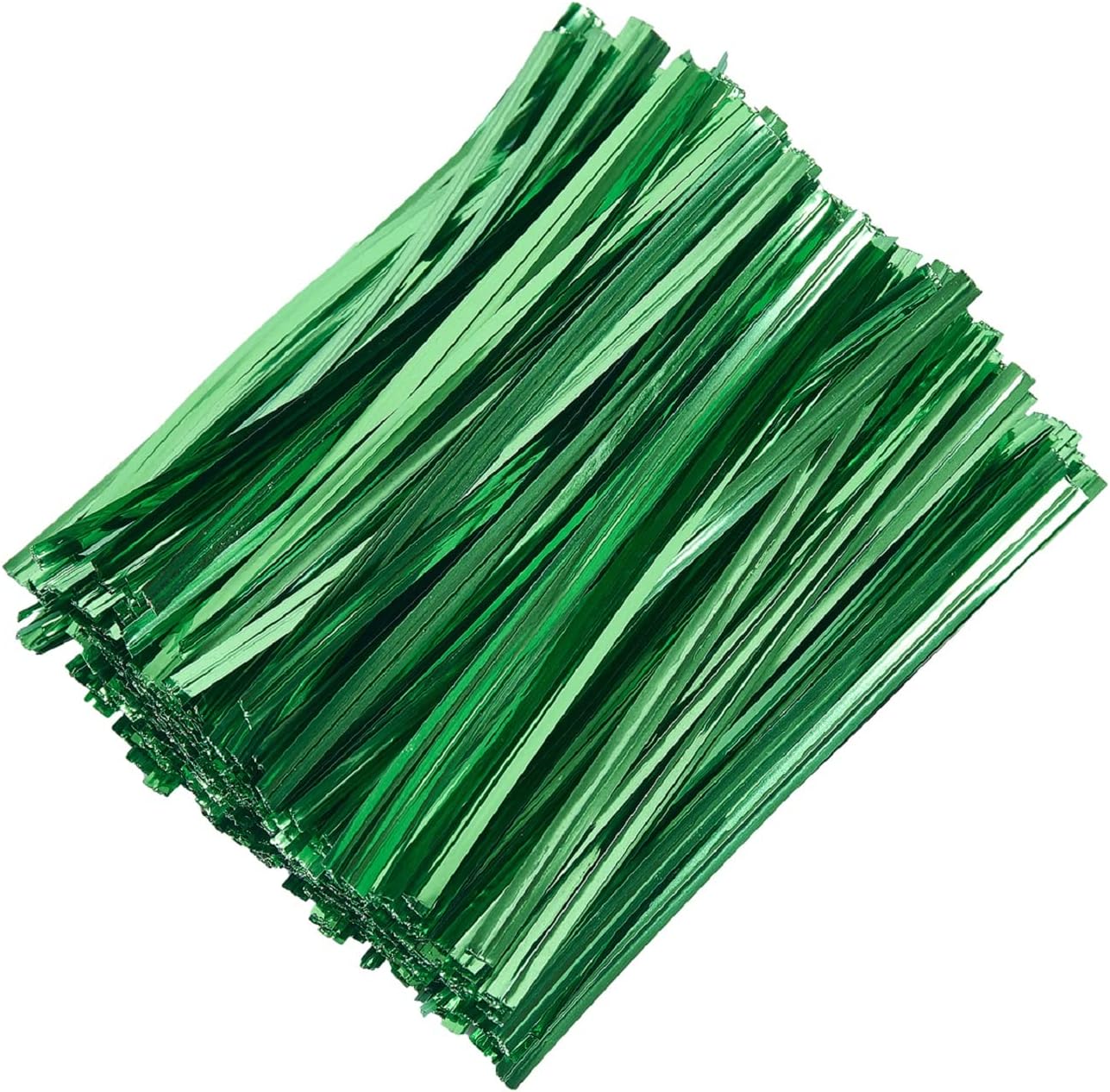 800 Pcs 4" Metallic Twist Ties(Green) for Bakery Ties, Candy Bags, Coffee Bags, Goodie Bags Ties