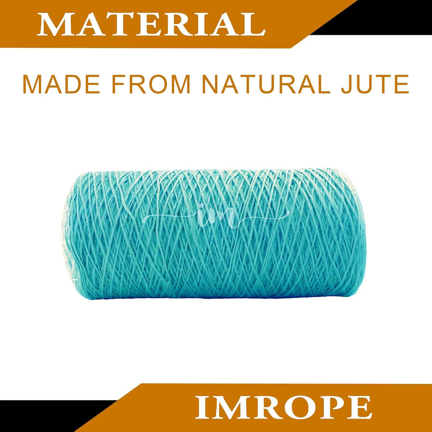 1mm x 1000 Feet Blue Jute Rope, Twine for Gardening Tomato Climbing Plant Tie Floristry Crafts Gift Wrapping Packing Decor