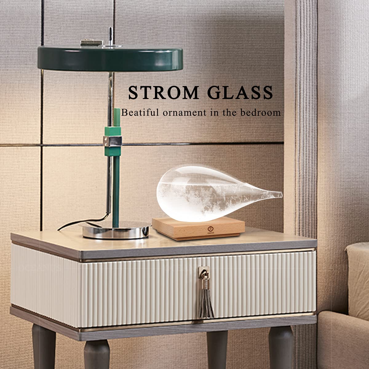 Father's Day Gifts for Him, Storm Glass Weather Predictor, Drop-Shaped Glass Barometer Weather Station, Unique Decorative Glass Bottles Weather Forecaster for Home and Office