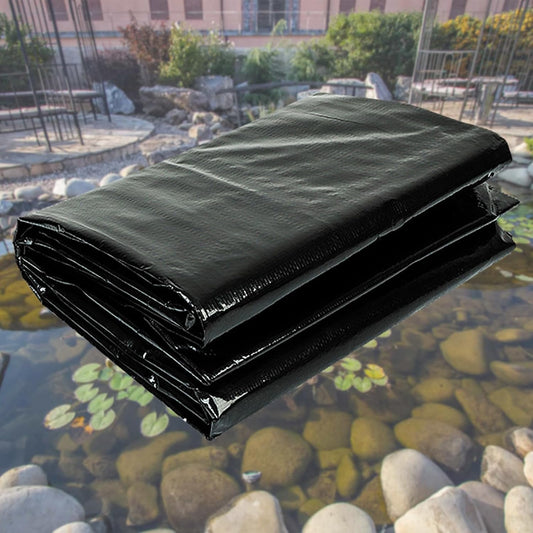 yeezoo 15X20FT Reinforced PE Pond Liner, KOI Pond Liners for Outdoor Ponds, Enhanced 5-Layer Structure Pond Liner for Fish, Duck, Garden Raised Bed and Waterscape Pond(0.82oz/sq ft Thickness)