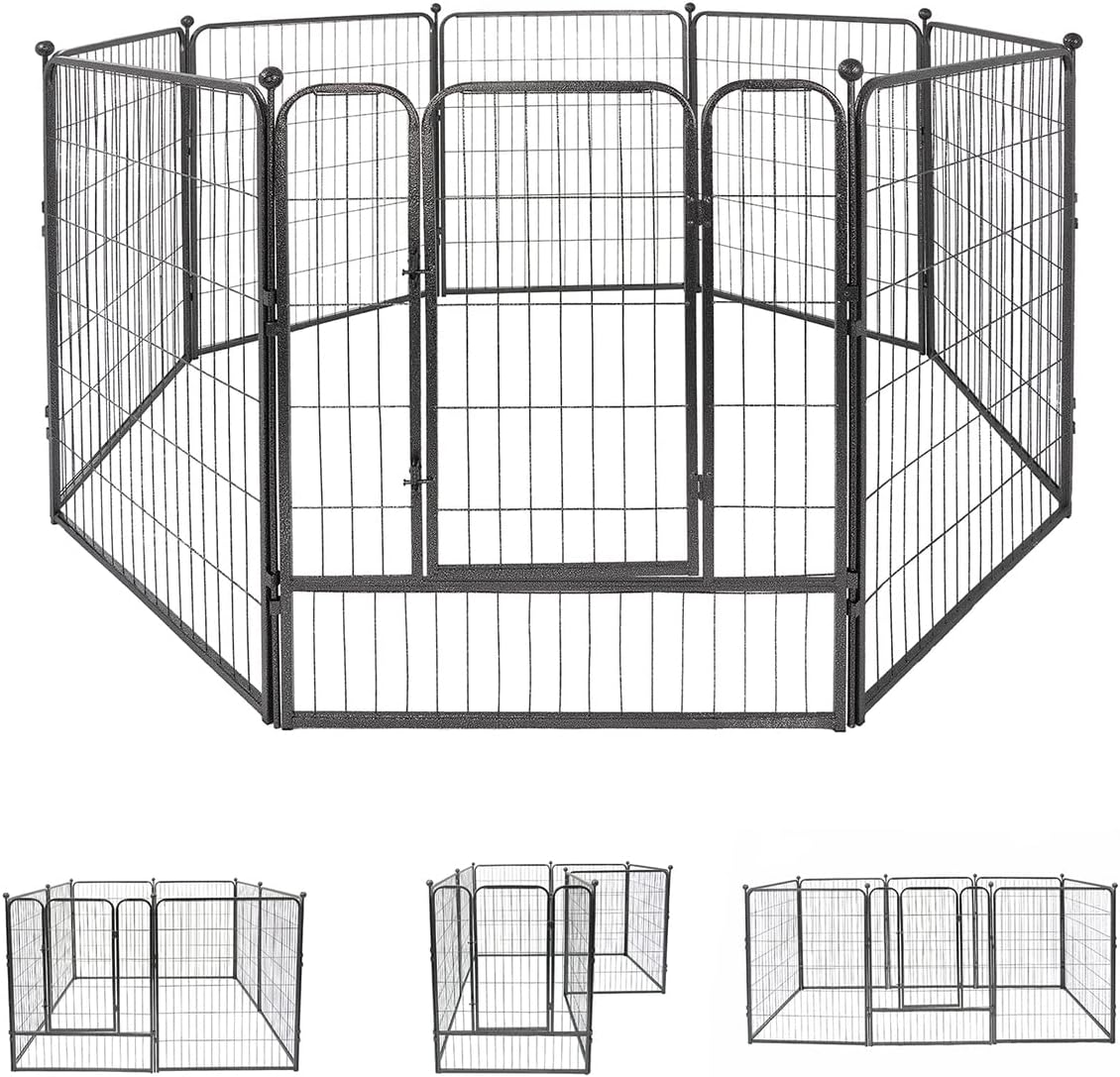 Fencer Wire Decorative Wire Fence, Panel Decor, Heavy Duty Iron Landscape Patio Flower Bed Animal Barrier Border Edging Section, Foldable Garden Fence for Yard for Dog Outdoor, 40 Inch x 21 FT