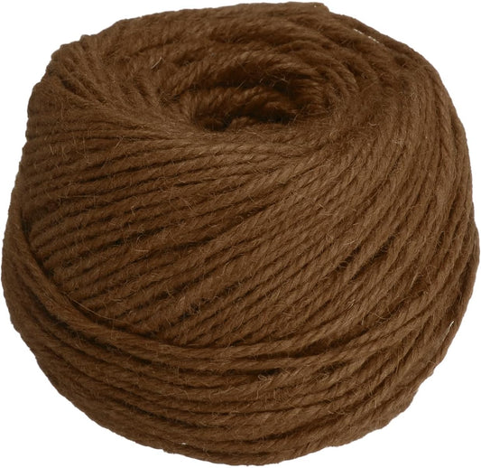 uxcell 328 Feet Natural Jute Twine String,3mm Thin Garden Twine Rope Colored Plant String Cord for DIY Art Crafts Gift Wrapping Decoration Packing Gardening Plant Hanger,Brown