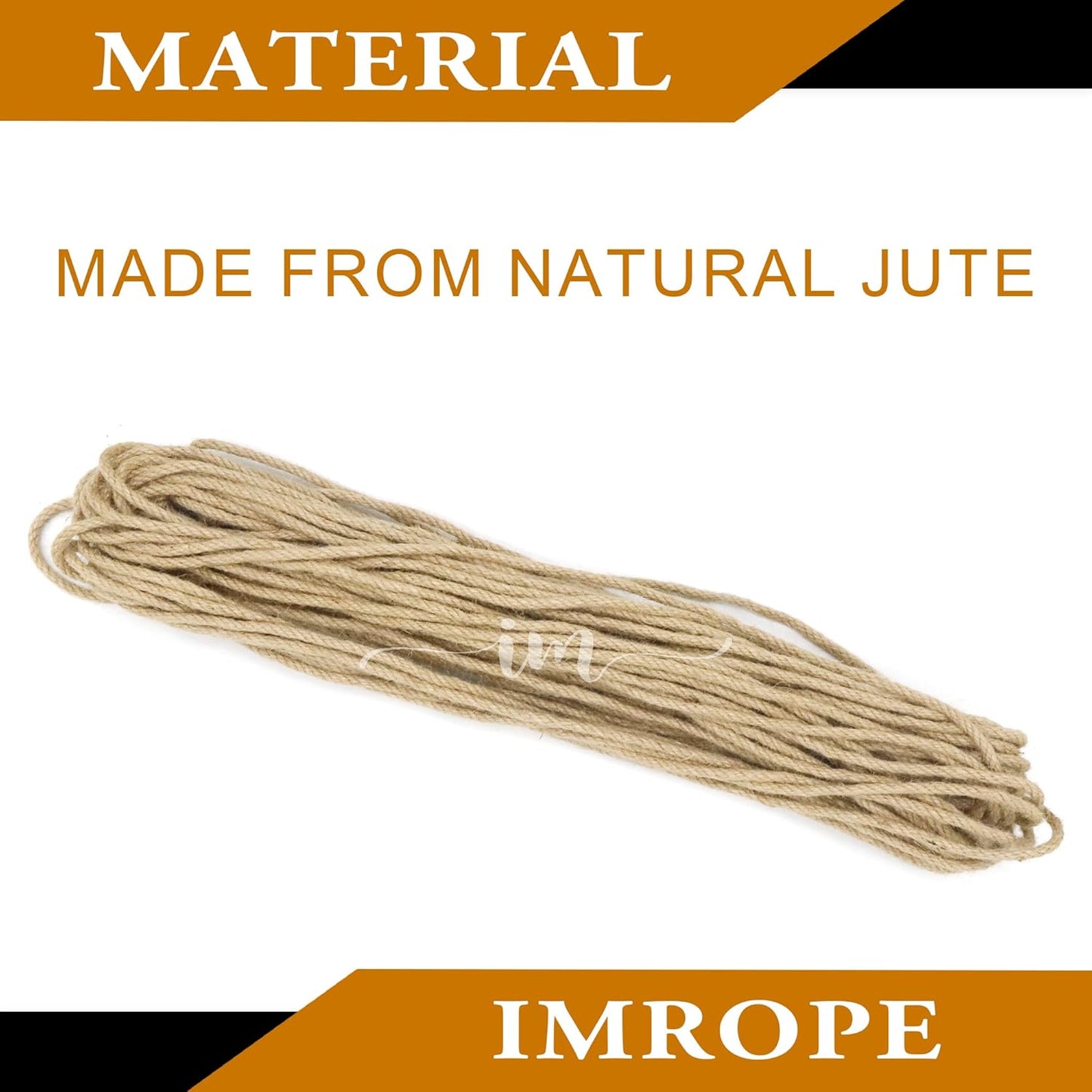 5mm x 200 Feet Natural Jute Rope, Twine for Gardening Tomato Climbing Plant Tie Floristry Crafts Gift Wrapping Packing Decor