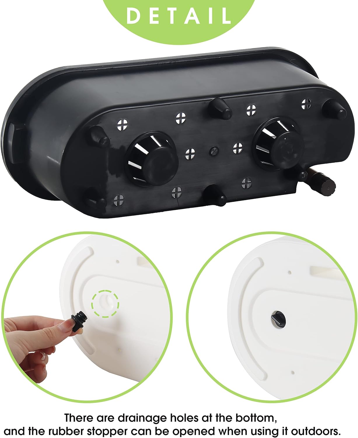 SAROSORA 16" Oval Self Watering Planter with Water Level Indicators for Plants & Flower Home Garden Outdoor Indoor Succulent | Herb pots | Window Box (1, Oval, White)