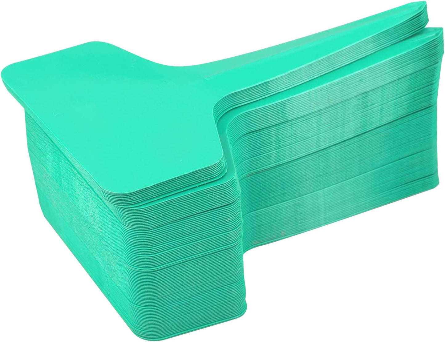 Green Plant labels,100 Pcs 6 x10cm Plastic Plant T-Type Tags Nursery Garden Labels