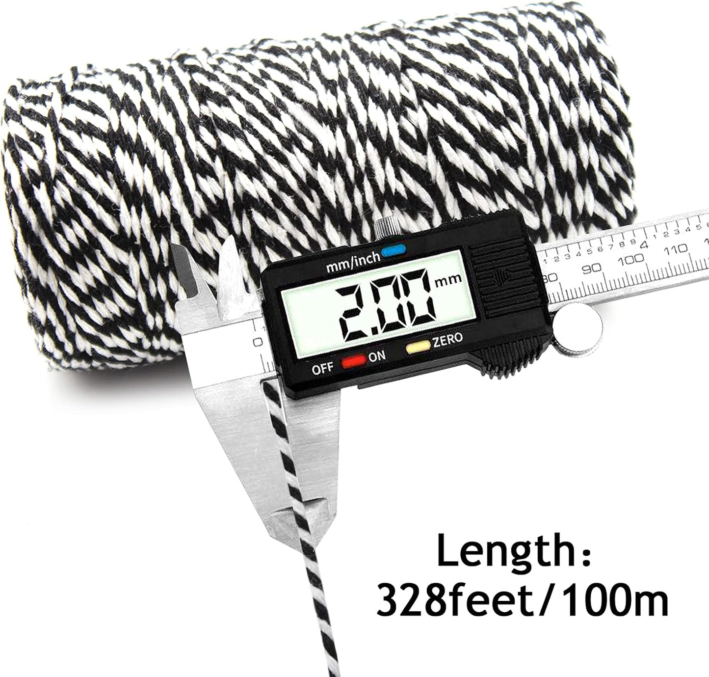 Anvin Cotton Twine - Natural Jute, Bakers & Butchers Twine, 984 Feet (Pack of 3, 10 Ply, 2mm Thick) for Arts, Crafts & Gardening