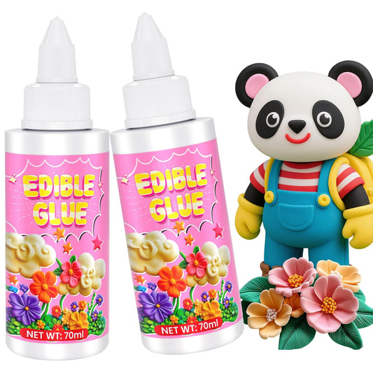 Edible Glue for Cake Decorations - 5 oz Super Adhesive Edible Fondant Flowers Cake Decorations, Fast Drying Edible Glue for Fondant, Icing Decorations, Cake Decorating - 140ml